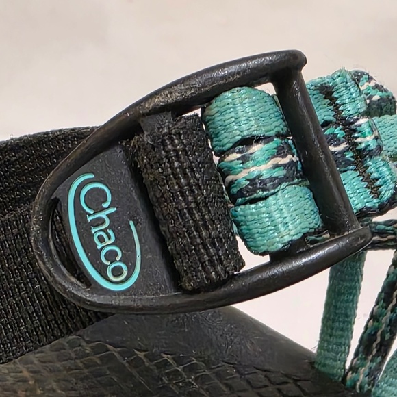 Chaco Z/Cloud 2 Teal Women's Hiking Sandals Size 7 - Toe Loop - Picture 2 of 7